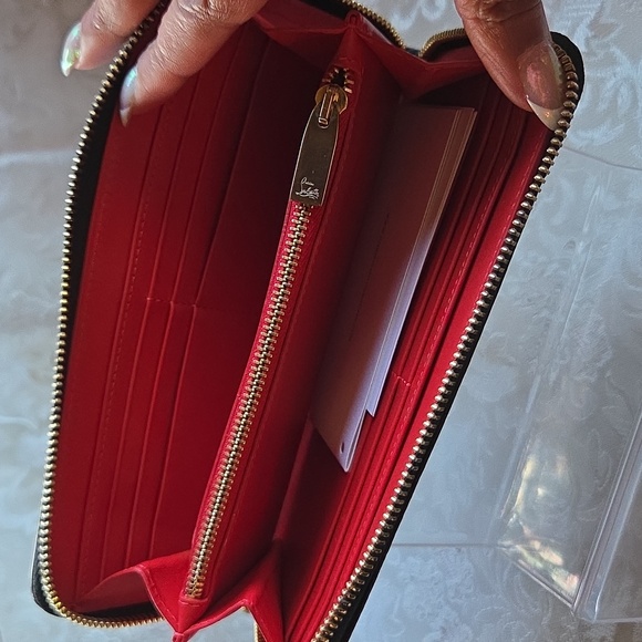 Christian Loubiton Black Leather Wallet - Picture 5 of 7